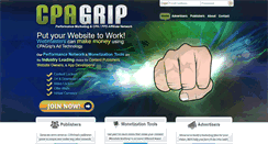 Desktop Screenshot of cpagrip.com